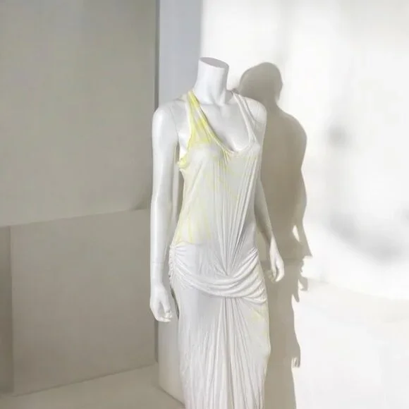 Young Fabulous & Broke Maxi Dress White Yellow, Size Large - Picture 6 of 13